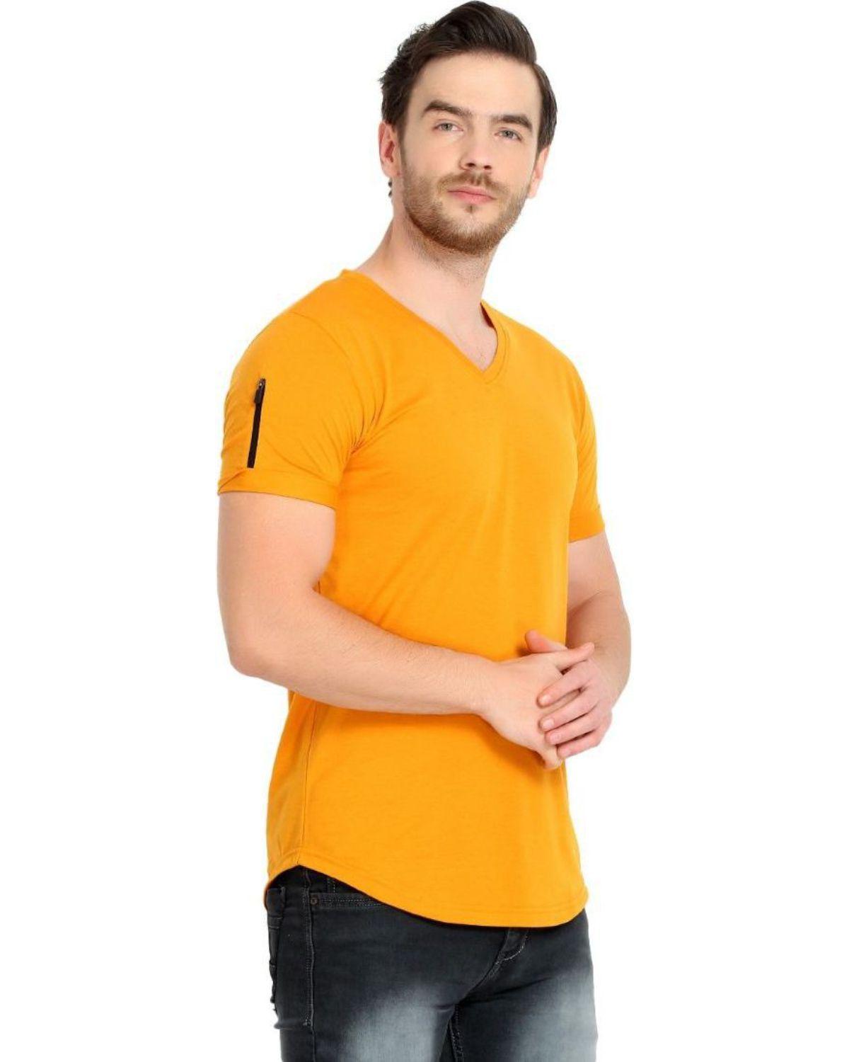 Cotton Blend Solid Half Sleeves Stylish Neck Mens T-Shirt Pack Of 3 LASATECH