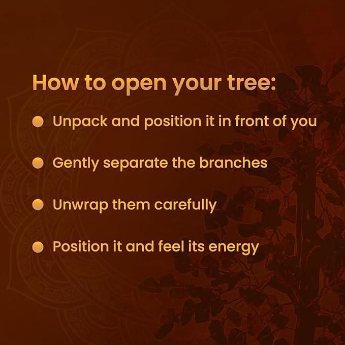 Citrine Crystal Tree Decoration Item LASATECH