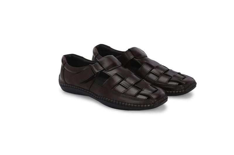 Mens Dreamers Brown  Leather Slippers LASATECH