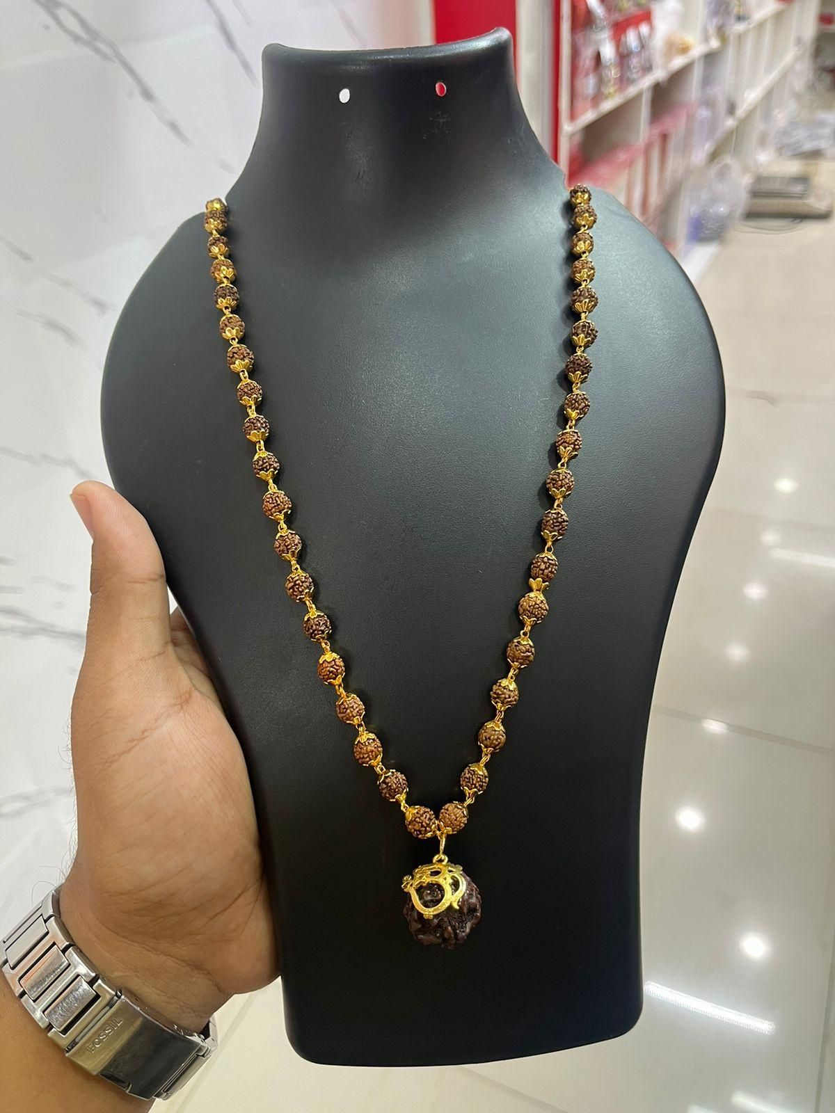 5 Mukhi Rudraksha Chain LASATECH