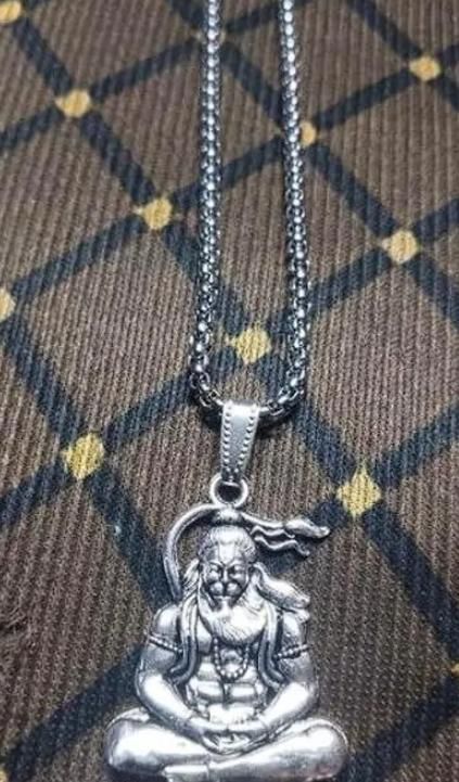 Hanuman Silver Locket With Chain LASATECH