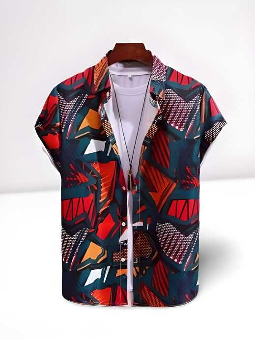 Men Regular Fit Printed Casual Shirt LASATECH