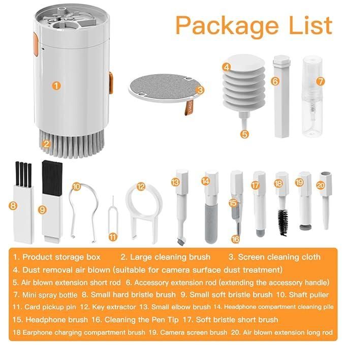 20-in-1 Cleaner Kit for Airpods, Leairot Cleaning Kit LASATECH