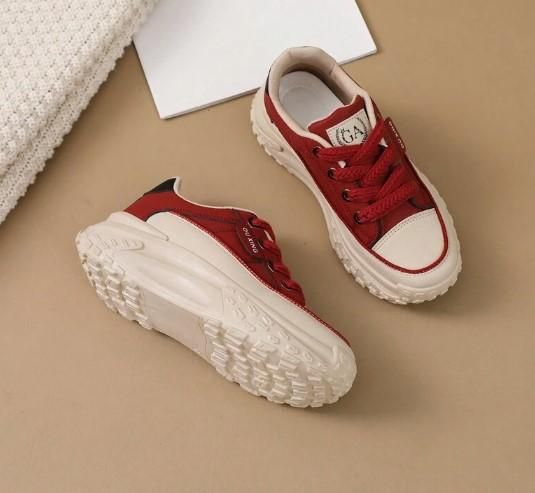 Women's Casual Sneaker Shoes Red LASATECH