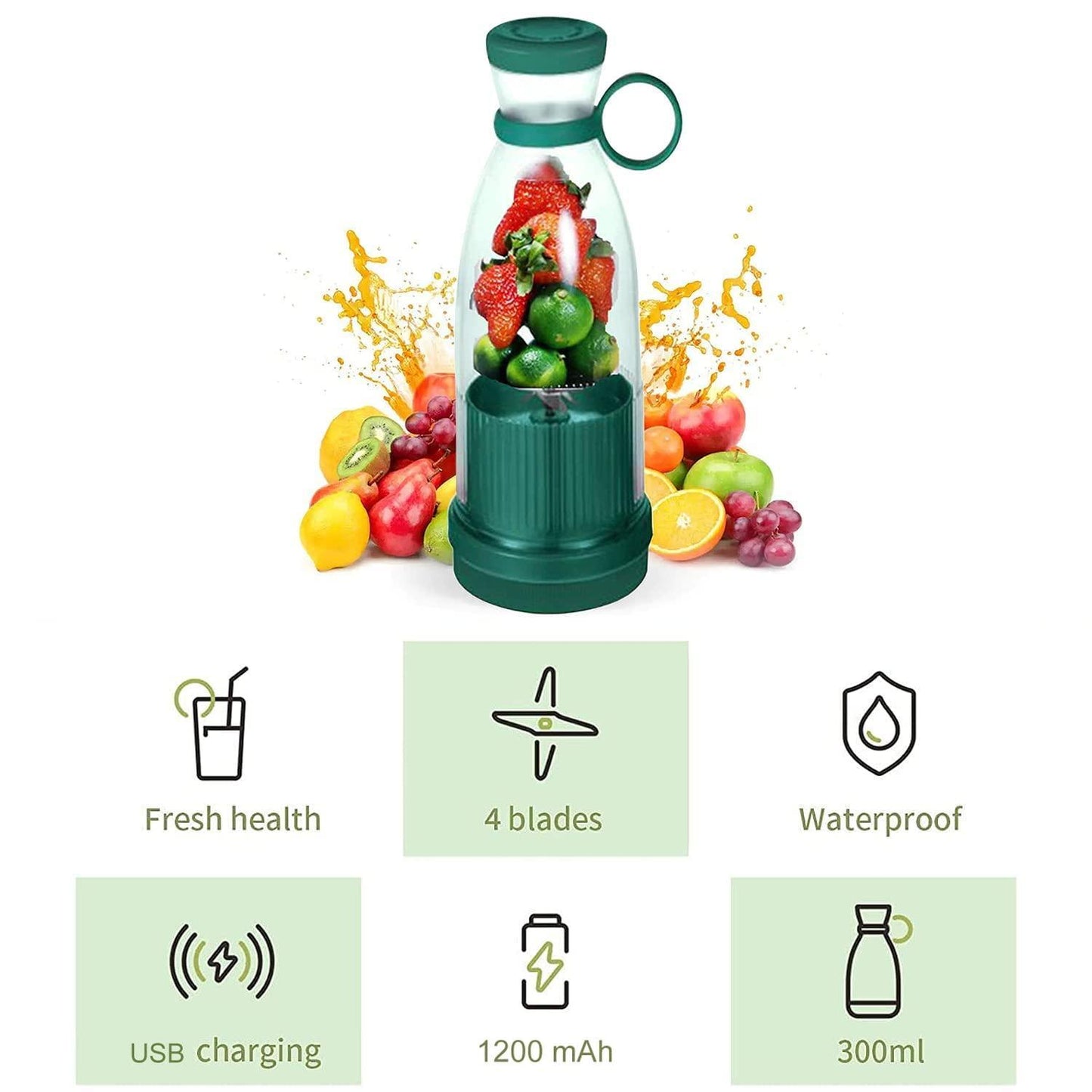 Electric Portable Mini Juicer Bottle LASATECH