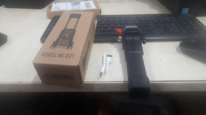 Portable Rechargeable Torch LED Flashlight LASATECH
