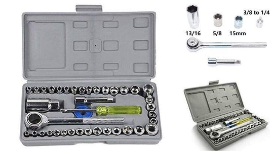 Screwdriver - Multipurpose 40 in 1 Screwdriver Socket Set and Bit Tool Kit Set LASATECH