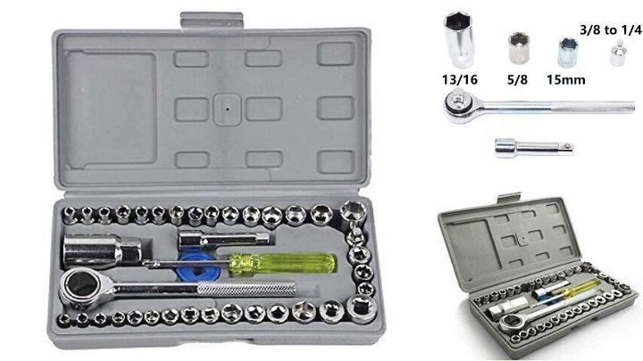 Screwdriver - Multipurpose 40 in 1 Screwdriver Socket Set and Bit Tool Kit Set LASATECH