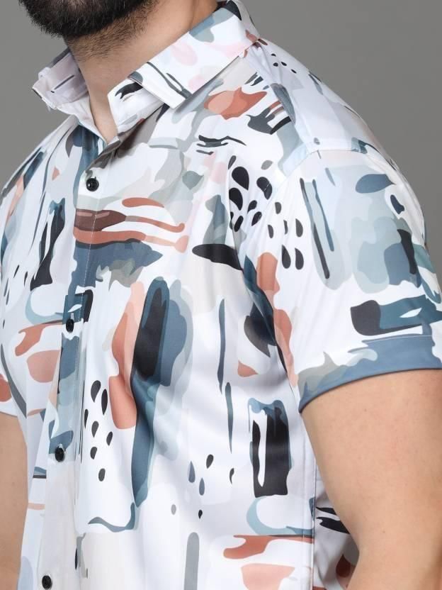 Men's Printed Rayon Half Sleeves Shirt LASATECH