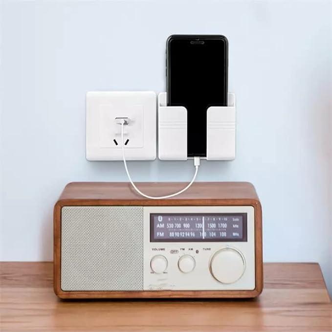 Wall Mounted Mobile Holder With Adhesive Strips& Charging Holder LASATECH