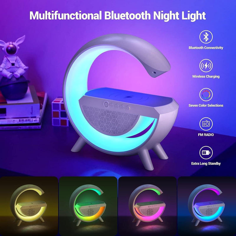 Wireless Charging Atmosphere Lamp with Bluetooth Speaker LASATECH