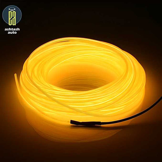 5M EL Wire Car Interior Light Neon Light, Dance Party Decor Light Neon LED Lamp Flexible EL Wire Rope Tube Waterproof LED Strip ? (Only EL Wire) LASATECH