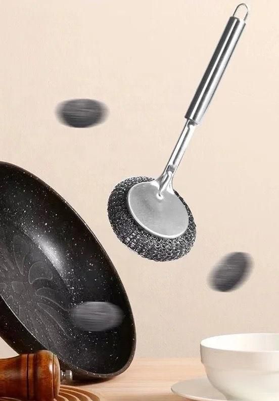 Convenient stainless steel cleaning brush LASATECH