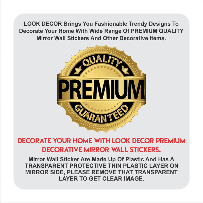 3D Acrylic Mirror Wall Sticker Decoration LASATECH