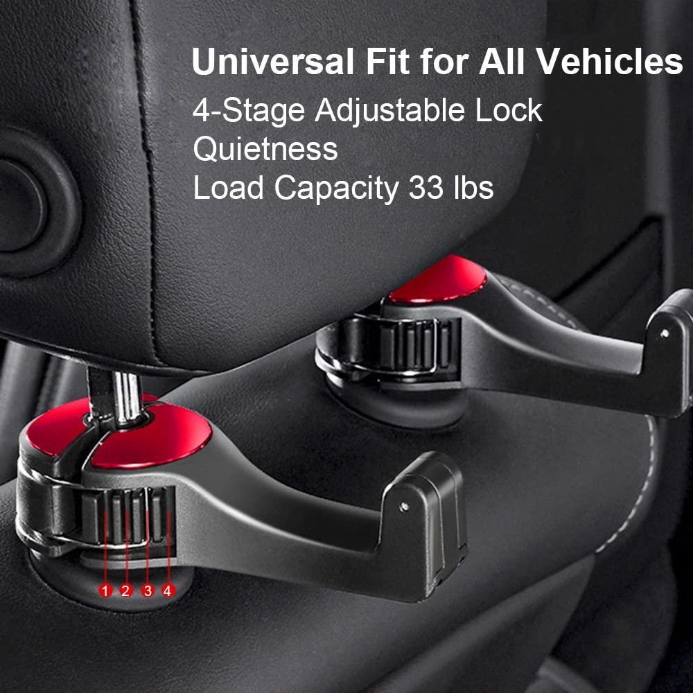 Car Seat Back Hooks with Phone Holder LASATECH