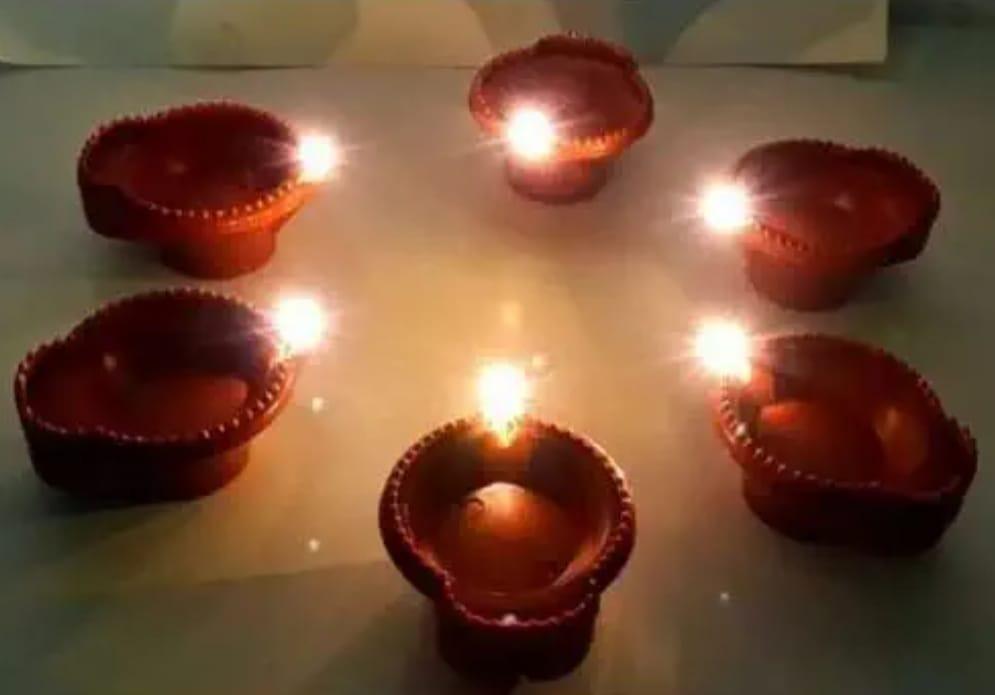 Water Sensor Diya - E-Diya Warm Orange Ambient Lights Led Candle Diyas for Diwali Decoration (Pack of 12) LASATECH