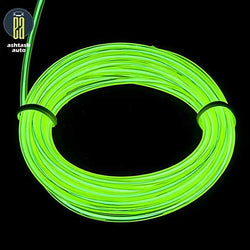 5M EL Wire Car Interior Light Neon Light, Dance Party Decor Light Neon LED Lamp Flexible EL Wire Rope Tube Waterproof LED Strip ? (Only EL Wire) LASATECH