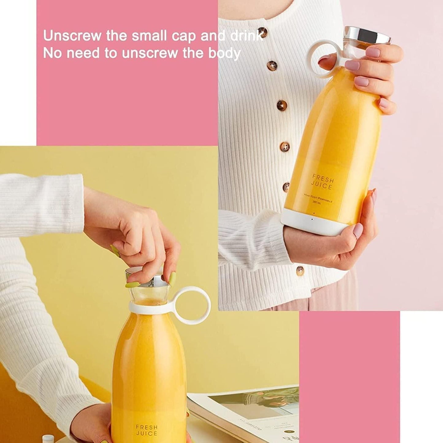 Electric Portable Mini Juicer Bottle LASATECH