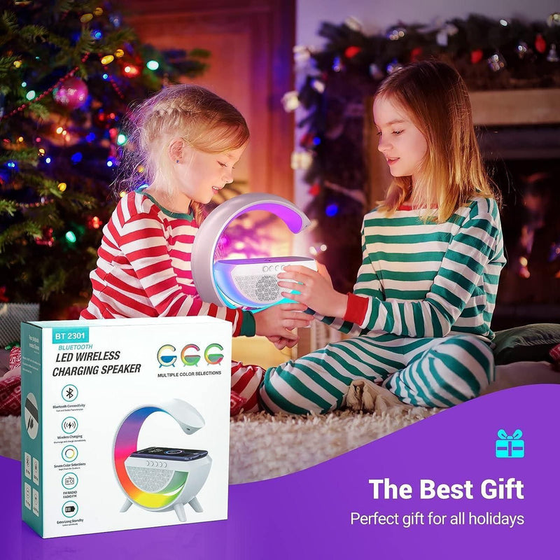 Wireless Charging Atmosphere Lamp with Bluetooth Speaker LASATECH