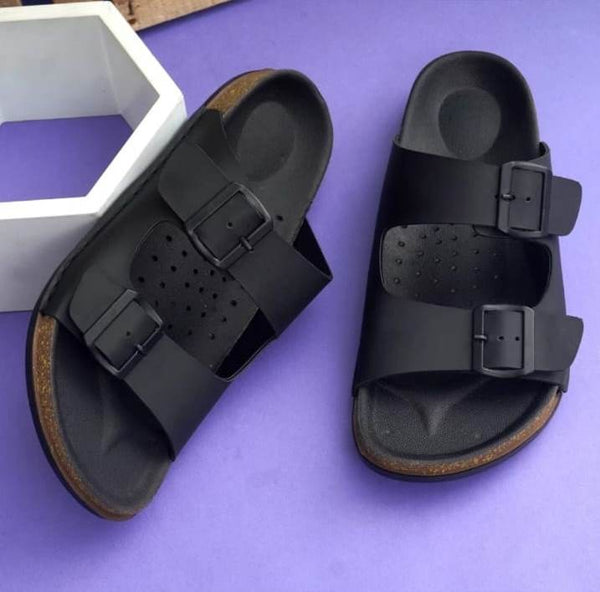 Men's Double-Strap Buckle Sandals