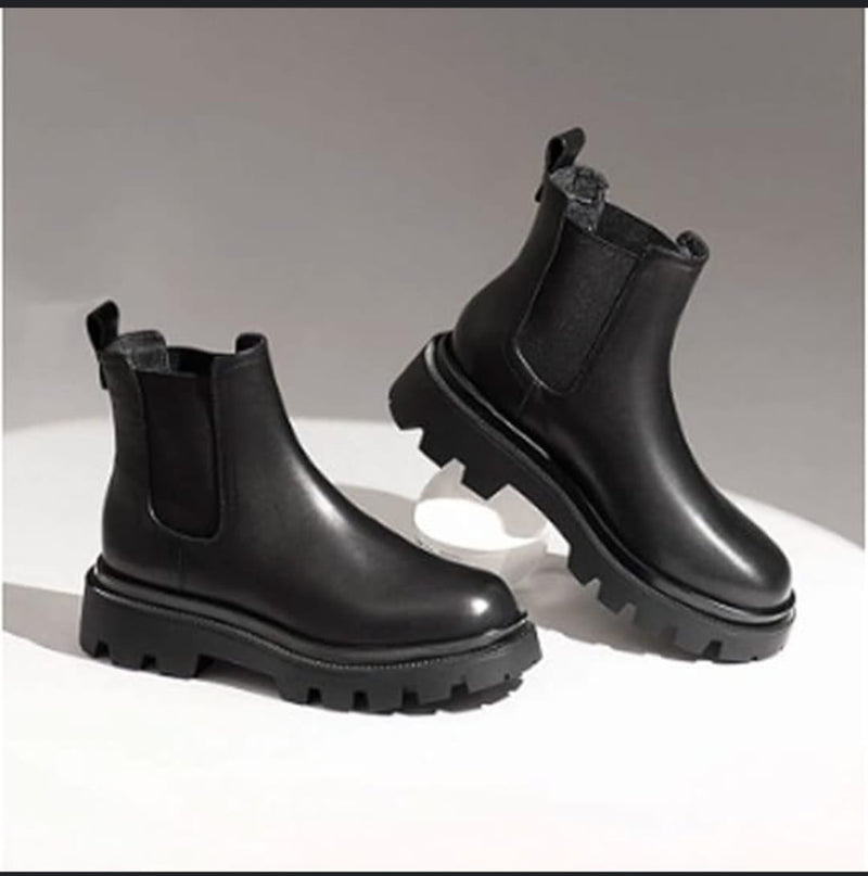 Men's Black Chunky Chelsea Boots