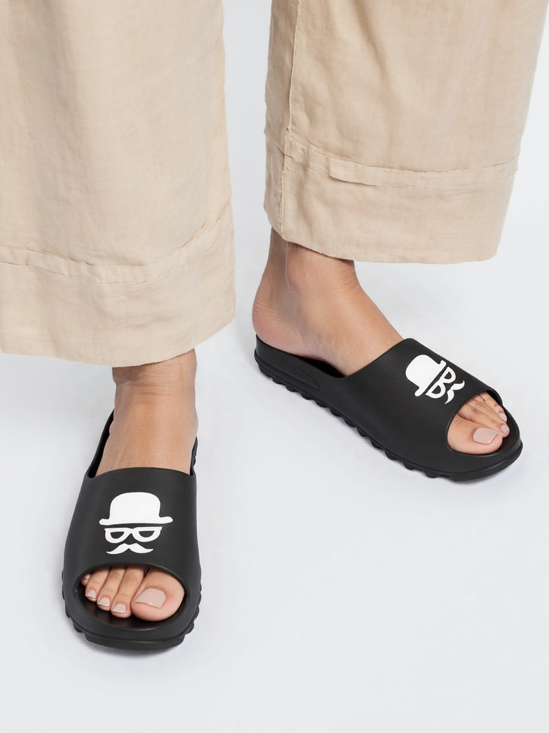 Monex New Latest Black Slider For Mens