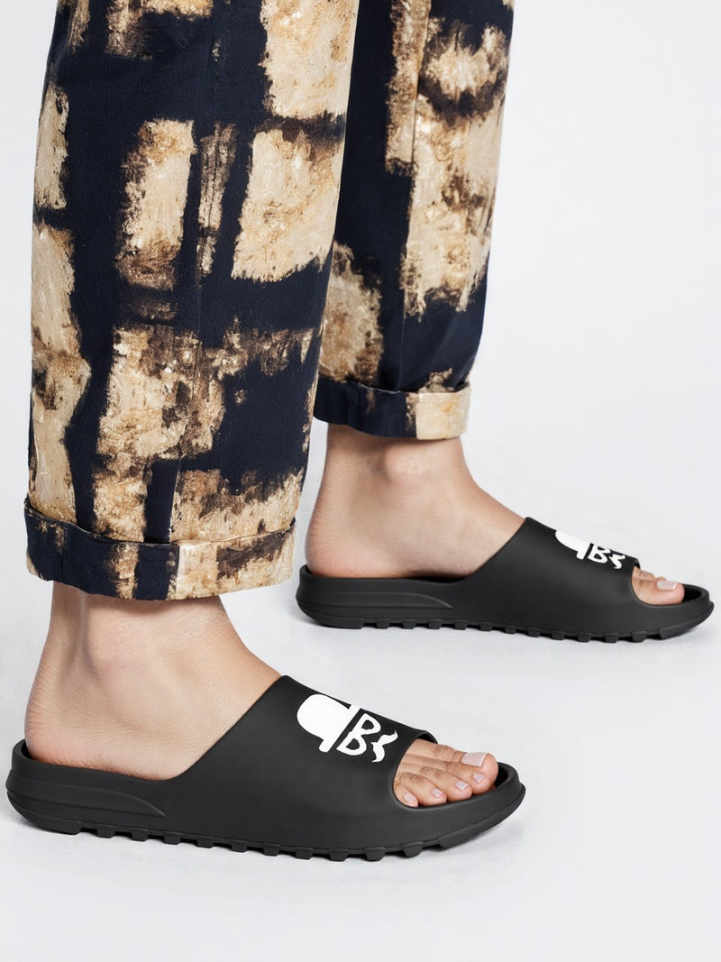 Monex New Latest Black Slider For Mens