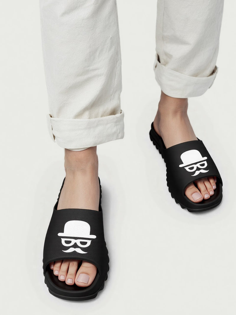 Monex New Latest Black Slider For Mens