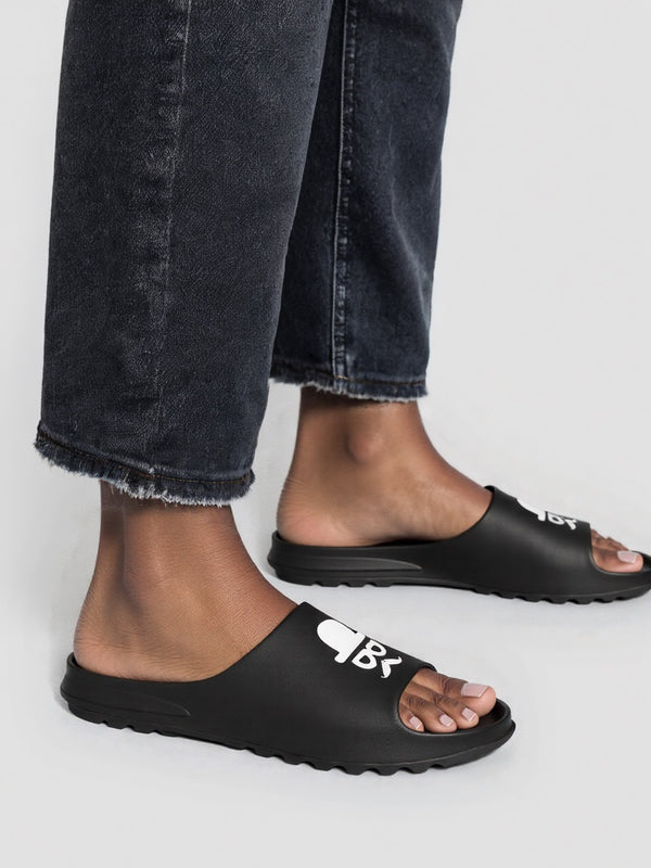 Monex New Latest Black Slider For Mens