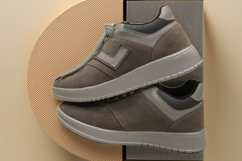 Zovra Glide | Taupe Luxe Sneakers for Effortless Comfort & Style