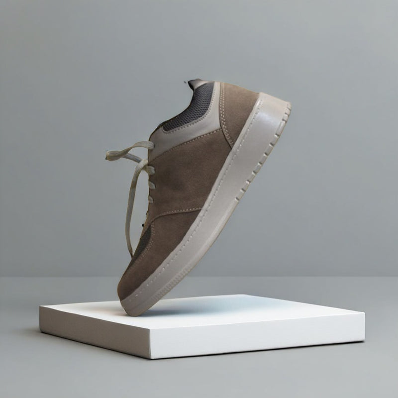 Zovra Glide | Taupe Luxe Sneakers for Effortless Comfort & Style