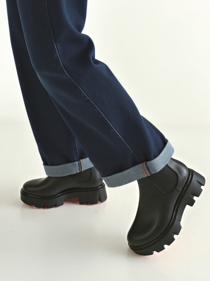 Men's Black Chunky Chelsea Boots