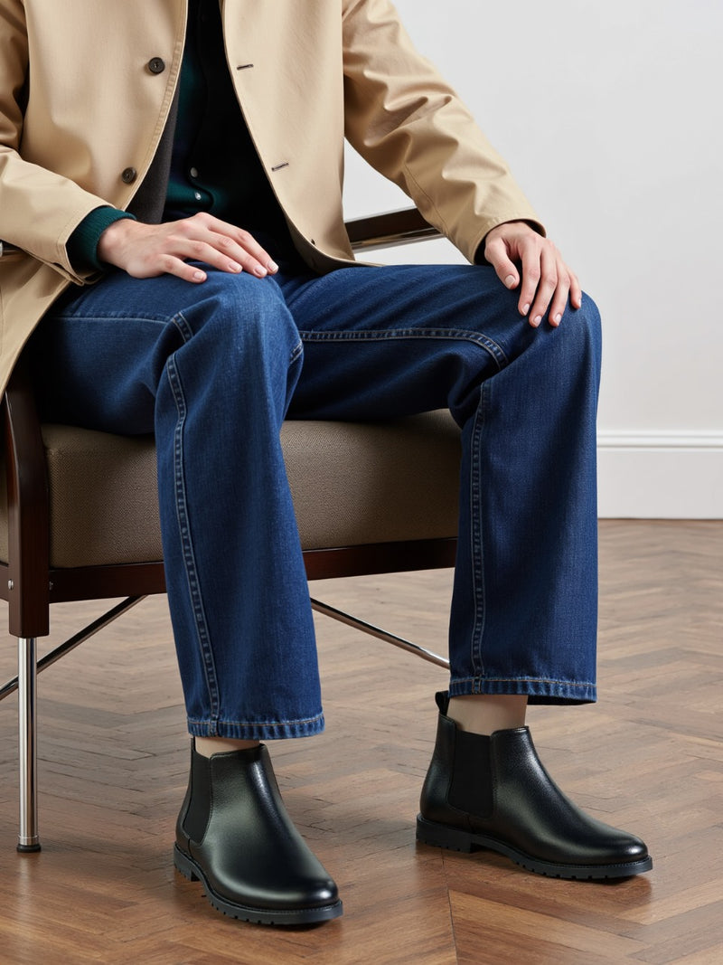 Premium Leather Chelsea Boots for Men – Stylish, Durable & Comfortable