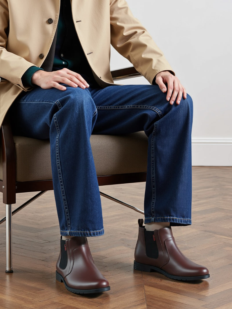 Premium Leather Chelsea Boots for Men – Stylish, Durable & Comfortable