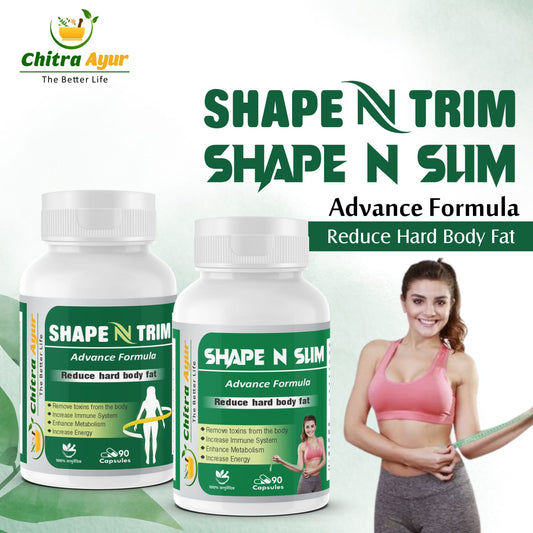 Shape and Slim Green Tea Capsules | Natural Weight Loss Supplement | Boost Metabolism & Burn Fat | 90 Vegan Capsules | Detox & Appetite Control Formula | Non-GMO, Gluten-Free