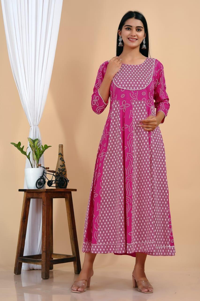 Rayon Anarkali Gown